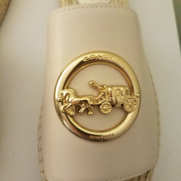 $79 *NEW* COACH Chalk Camille Espadrille - Picture 10 of 15